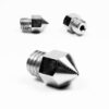 Micro Swiss MK8 Brass Plated Wear Resistant Nozzle Value Pack | .2mm, .3mm, .4mm, .6mm, .8mm, 1.0mm
