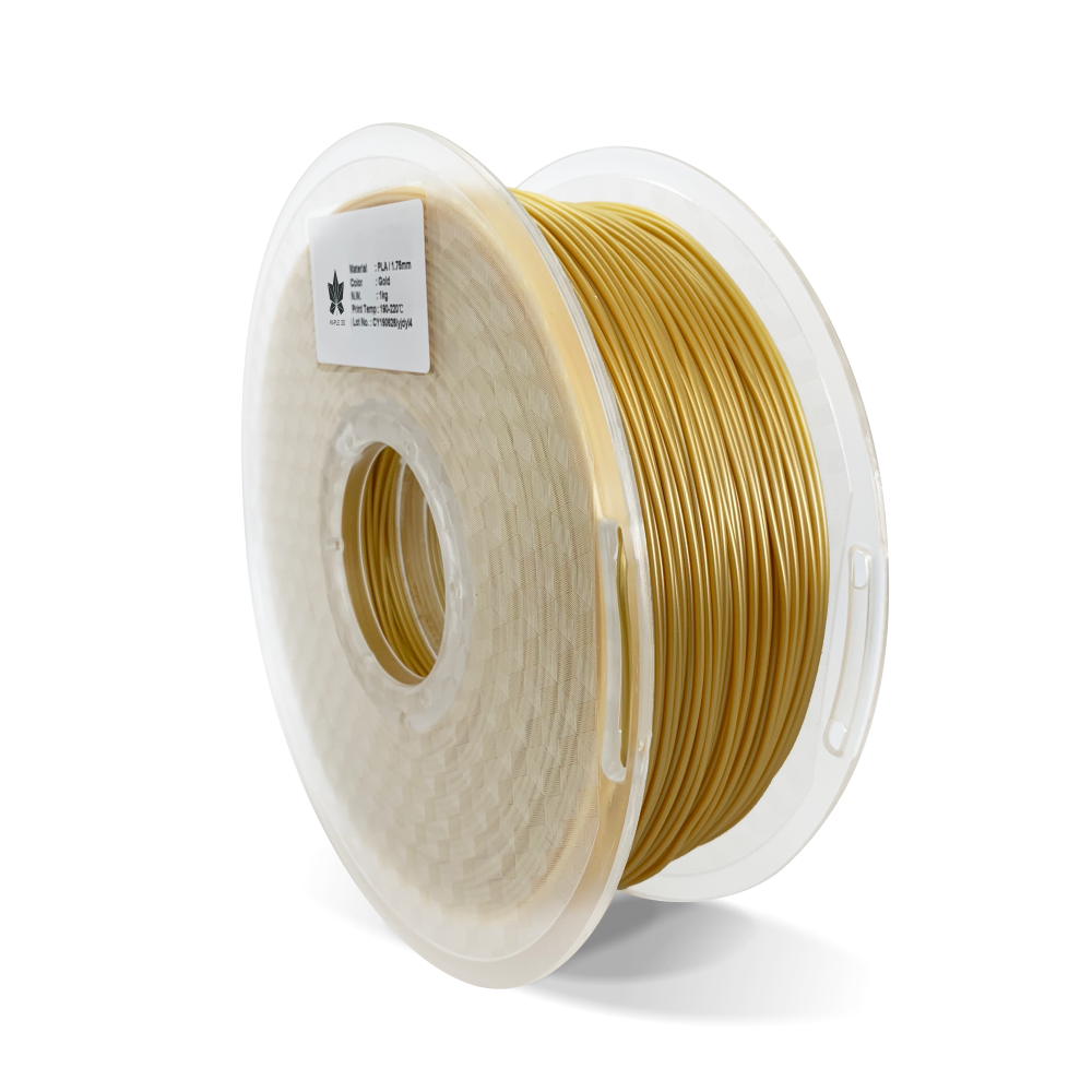Maple 3D Gold PLA 3D Printer Filament | 1.75MM, 1KG Spool - Maple 3D